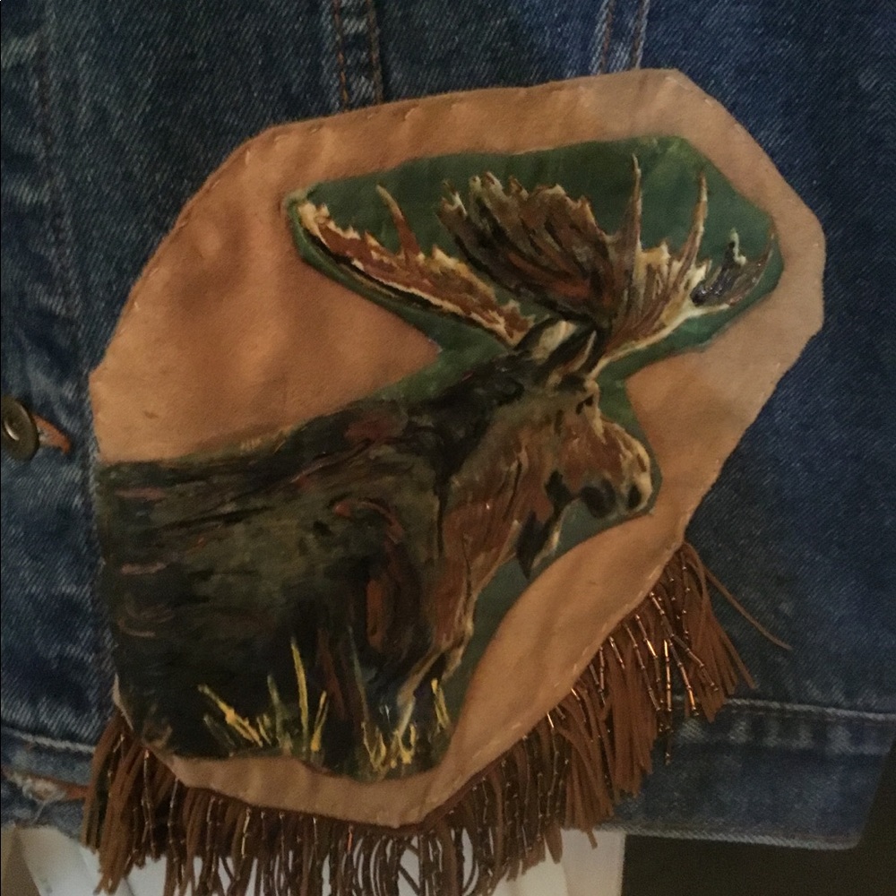 Denim moose jacket - Picture 3 of 8